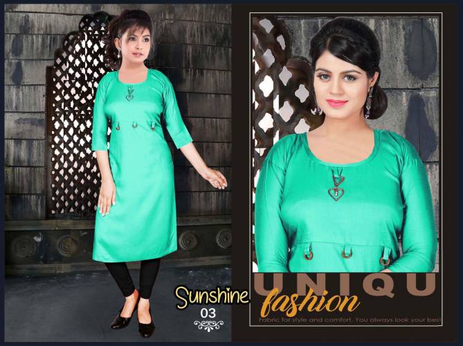 Aagya Sunshine 5 Fancy Casual Daily Wear Designer Kurti Collection
